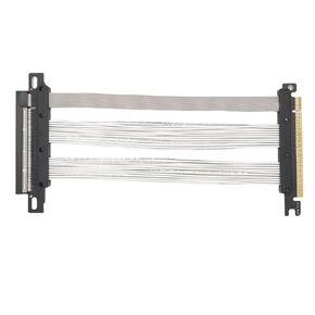 PCIE 5.0 X16 Riser Cable, Gen 5 GPU Extension Cable, 128GBs Speed, Compatible with PCIE 4.0 and WRX80 90E, RTX4090 5090, RX8900, RX7900XTX (15cm)