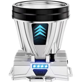 Night Fishing, high-Power Lightweight Spotlight, Ultra Bright LED Headlights, Motion sensors, Waterproof and scalable Headlights, Outdoor Camping and cyclin (White Light,Mini)