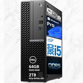 DELL OptiPlex SFF Business Desktop Computer | 12 Gen Intel i9-12900K 16-Core | 64GB DDR5 RAM | 2TB PCIe NVMe SSD | Compact PC | Wi-Fi 5 | Dual 4K Display Support | HDMI & DP | Windows 11 Pro