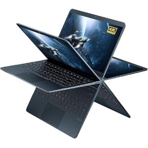 Laptop【MS 2019 Office & Win 11 Pro】 14 inch 4K （3840 * 2160） All Metal 2 in 1 360° Convertible Laptop with Touchscreen 12th Alder Lake-N95 (up to3.4GHz) DDR5 12GB/512GB SSD Tablet Notebook PC