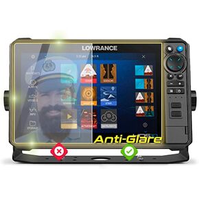 IPG Anti-Glare Made for Lowrance Elite FS 9 FishFinder Display Matte Finish Screen Protector Film, Perfect for Outdoor Use for EliteFS9