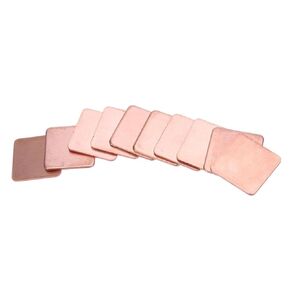 10pcs 15 * 15mm 0.3/0.4/0.5/0.8/1.2/1.5/1.8/2 سماكة ترسخ