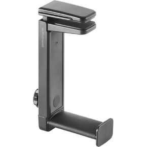 MHH2 Headphone Stand, Hook and Stand, Cable Management, Height Adjustable, White