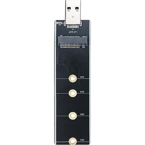 M.2 NVME & SATA SSD إلى USB 3.2 GEN 2X1 TYPE-A ADAPTER (NVME-S32USBA) ، Black