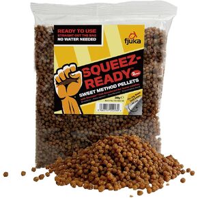 Squeez Ready Sweet Method Pellet 2mm | طريقة جاهزة للأسلوب بيليه | F1S ، carp ، tench ، bream etc | حقيبة 200 جم in Saudi Arabia