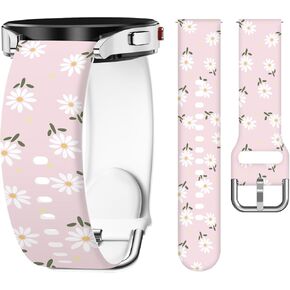 Sport Band Compatible with Samsung Galaxy Watch 7/6/5/4/FE 40mm 44mm, 5 Pro/6/4 Classic 43mm 47mm 42mm 46mm, 20mm Pattern Replacement Soft Silicone Adjustable Strap Women Men in Saudi Arabia