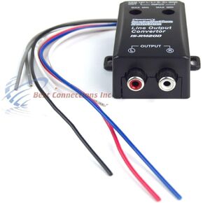Pipeman's Installation Solution High/Low Converter with Remote Turn On Gold Female RCA Output 1 Pack IS-RM200