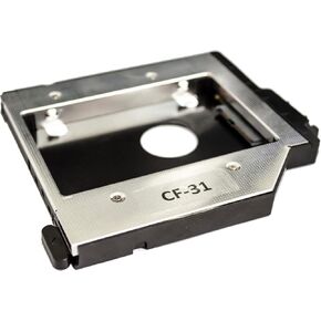 Hard Drive Caddy for Panasonic Toughbook CF-31 - Replaces Optical DVD Drive - USB 2.5" HDD/SSD Enclosure - Silver Plastic