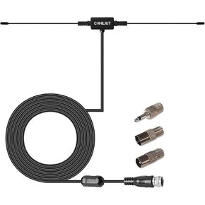 FM Antenna for Stereo Receiver, 16.4ft 75 Ohm Dipole Antenna with F Plug - Easy Setup, Enhanced Reception for Home Theater & Audio Systems