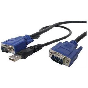 STARTECH.COM accessories 10ft 2-in-1 ultra thin USB/vga cable for kvm swtich - NEW - Retail - SVECONUS10