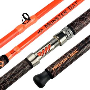 Catfish Fishing Rod, 1 Piece 7’Glow with Black Dark Monster Catfishing Casting Rods Extra Heavy