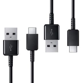 Short 8inch (2xPack) USB Type-C Cable Compatible with Your Streaming Sticks, Rii, Nintendo Switch, SNES, NES Classic Also Fast Quick Charges Plus Data Transfer! (White)