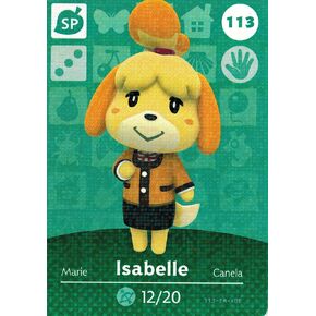 Nintendo Animal Crossing Happy Home Designer Amiibo Card Isabelle (Winter) 113/200 USA Version