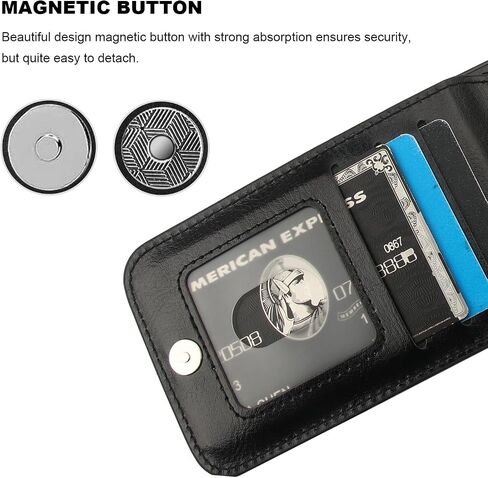 KIHUWEY Compatible with iPhone 16e Case Wallet with Credit Card Holder, Flip Premium Leather Magnetic Clasp Kickstand Heavy Duty Protective Cover for iPhone 16e 6.1 Inch (Black) in Saudi Arabia