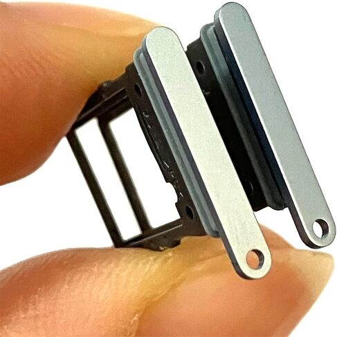 2pcs-Single SIM Card Tray Holder Slot + Card Ejector pin for Samsung Galaxy Z Flip 6 F741 (Silver) in Saudi Arabia