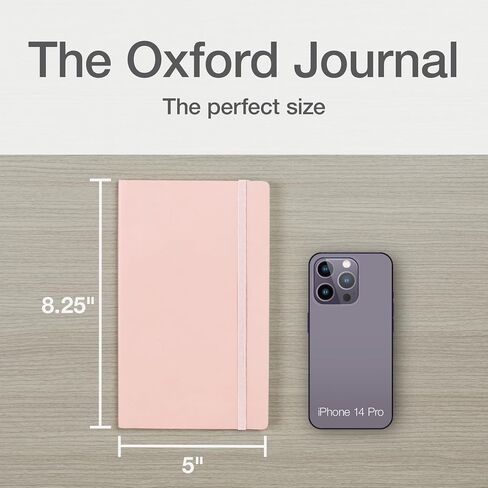 Oxford Journal, Lined Writing Notebook, Writer's Journal, Classic Notebook for School or Office, 192 Pages, 5" x 8.25", Softcover, Black (75507) in Saudi Arabia