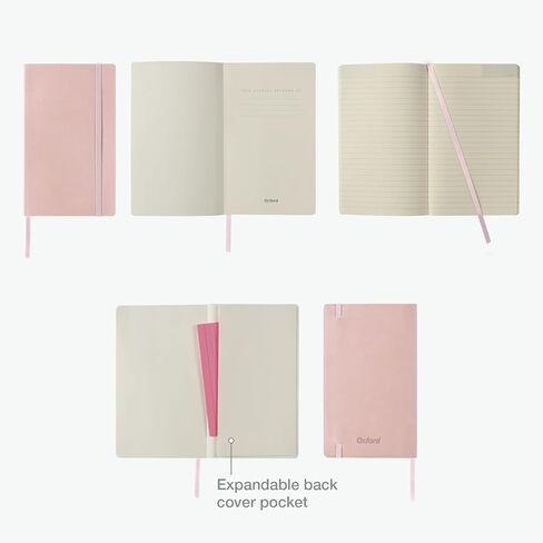 Oxford Journal, Lined Writing Notebook, Writer's Journal, Classic Notebook for School or Office, 192 Pages, 5" x 8.25", Softcover, Black (75507) in Saudi Arabia