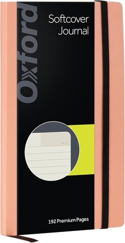 Oxford Journal, Lined Writing Notebook, Writer's Journal, Classic Notebook for School or Office, 192 Pages, 5" x 8.25", Softcover, Black (75507) in Saudi Arabia