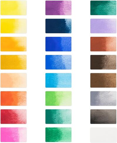 مجموعة أنابيب الغواش المكونة من 24 قطعة من Castle Art Supplies | 24 × 12 مل ألوان رائعة وغير شفافة وذات أساس مائي | متعددة الاستخدامات وسهلة الاستخدام للفنانين البالغين والمبتدئين والمحترفين | في صندوق عرض قوي وأنيق in Kuwait