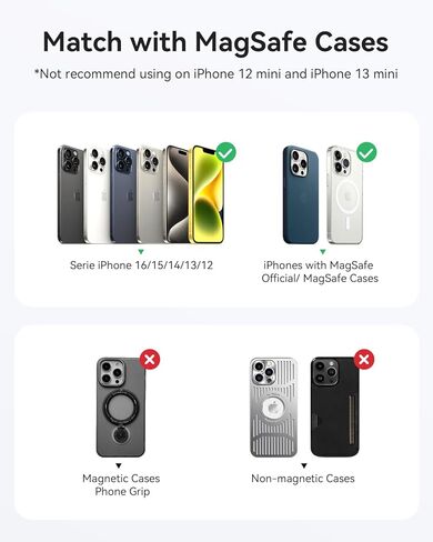 Kuulaa for MagSafe Battery Pack 10000mAh, Alloy Type C 20W Ultra Slim Wireless Portable Phone Charger with USB-C Cable, 0.51in Magnetic Power Bank for iPhone 16/15/14/13/12 (Silver) in Kuwait