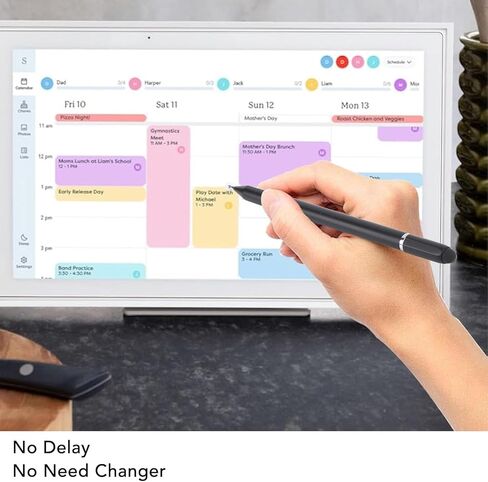 Pen Compatible with Skylight Calendar, Changingtouch Smart Display,Canupdog Kaclendar Digital Calendar, 3 in 1 Capacitive for Touch Screen Calendar (Black) in Saudi Arabia
