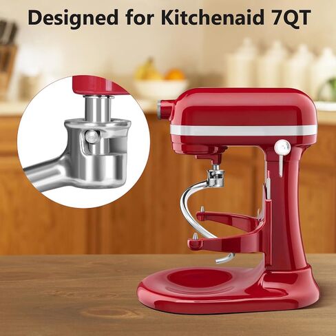 Dough Hook Replacement for KitchenAid 7QT Bowl-Lift Stand Mixers, Spiral and Stainless Steel Hook for Kitchen aid Attachment Accessories in Saudi Arabia
