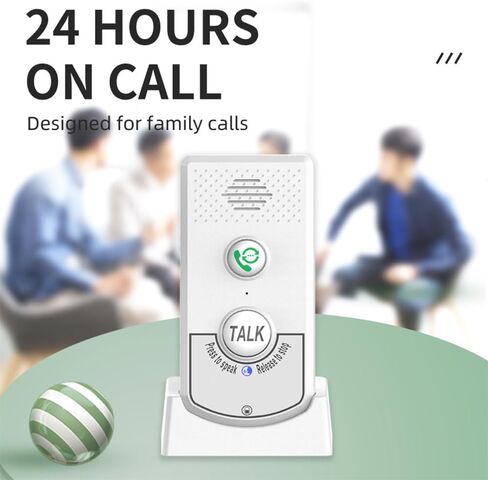 Irishom 2 Pack Interconds Wireless for Home Voice ثنائي الاتجاه المنزلي Home Ultra المسافات الطويلة المحمولة الصوتية اللاسلكية داخل الهاتف غرفة المتصل المسنين إلى غرفة الاتصالات in Kuwait
