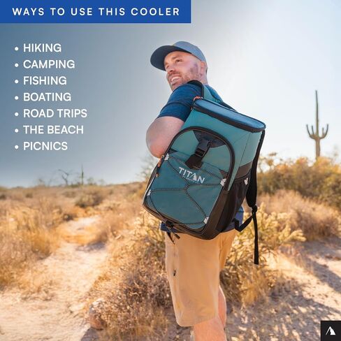 Titan 24 Can Backpack Cooler, Keeps Ice Up to 2 Days in Kuwait