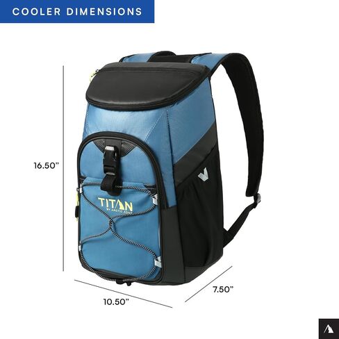 Titan 24 Can Backpack Cooler, Keeps Ice Up to 2 Days in Kuwait