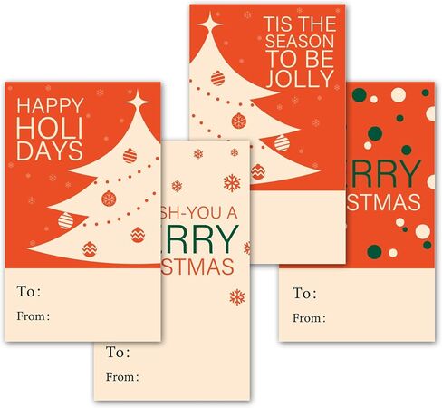 ملصقات ذاتية اللصق لهدايا عيد الميلاد، عيد ميلاد سعيد، زينة ومستلزمات تغليف هدايا عيد الميلاد للأطفال والأصدقاء، ملصقات علامات الهدايا لهدايا عيد الميلاد، 40 ملصق هدايا - FS208 in Kuwait