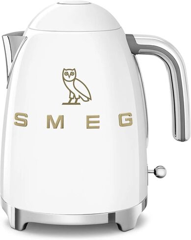 Smeg X Ovo 1.7L Electric Kettle ، Ovo Collection Smeg Kettle ، 50 style lead style style 7-cup electric (White) in Kuwait