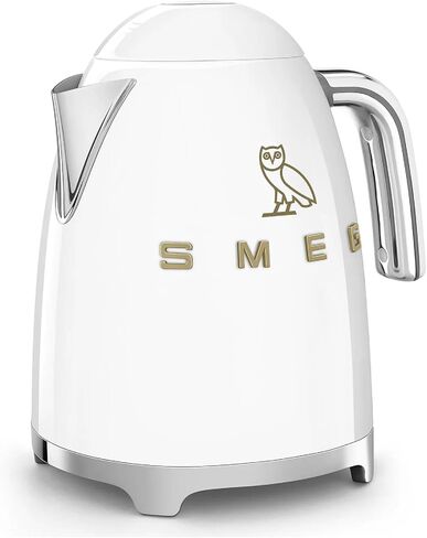 Smeg X Ovo 1.7L Electric Kettle ، Ovo Collection Smeg Kettle ، 50 style lead style style 7-cup electric (White) in Kuwait