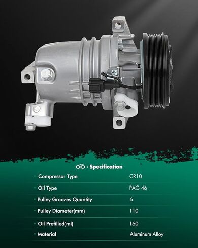 SCITOO CO 29195C AC Compressor Fit for N-issan Cube 1.8L for N-issan Versa 1.6L 1.8L 2007-2012 in Kuwait