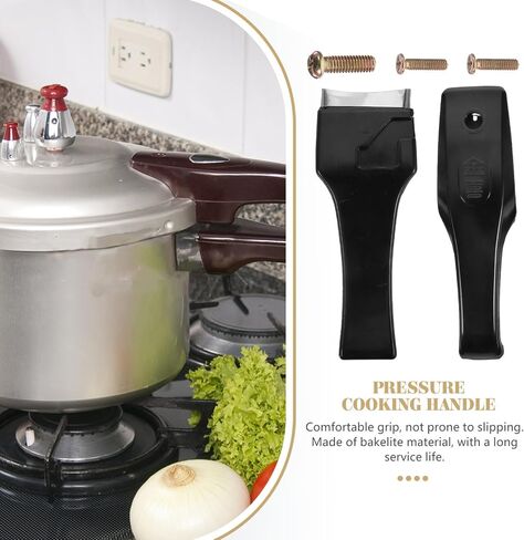 IMIKEYA Pressure Cook Handle 1 Pair Pressure Cooker Handle Replacement Pressure Cooker Bakelite Upper and Lower Handle Pressure Cooker Accessories for Kitchen Home in Saudi Arabia
