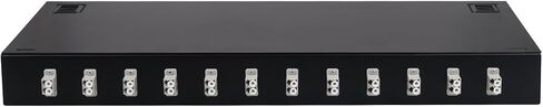 1 Pack 12-Strand LC OM1 Multimode Fiber Optic Wall-Mount Enclosure Kit - LC Duplex Pigtails, 6 Couplers - High-Speed Network for Data Center/CATV in Kuwait