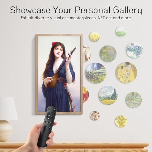 إطار صور رقمي NexFoto سعة 32 جيجابايت مقاس 10.1 بوصة، إطار صورة رقمي WiFi، إطار صورة إلكتروني مع شاشة لمس IPS، سهل مشاركة صور الفيديو عبر التطبيق، قابل للتركيب على الحائط، هدية للأجداد in Kuwait