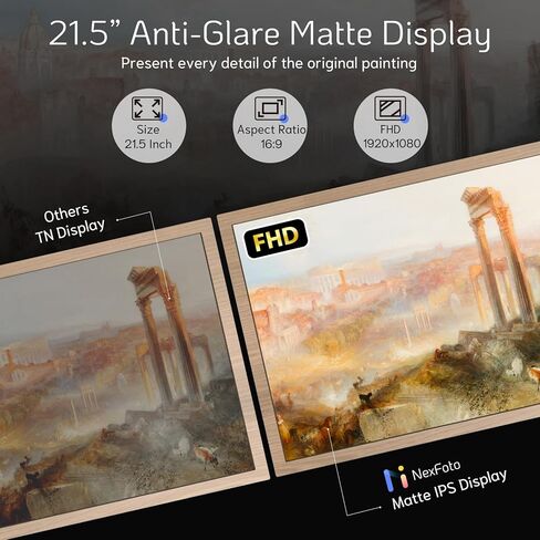 إطار صور رقمي NexFoto سعة 32 جيجابايت مقاس 10.1 بوصة، إطار صورة رقمي WiFi، إطار صورة إلكتروني مع شاشة لمس IPS، سهل مشاركة صور الفيديو عبر التطبيق، قابل للتركيب على الحائط، هدية للأجداد in Kuwait