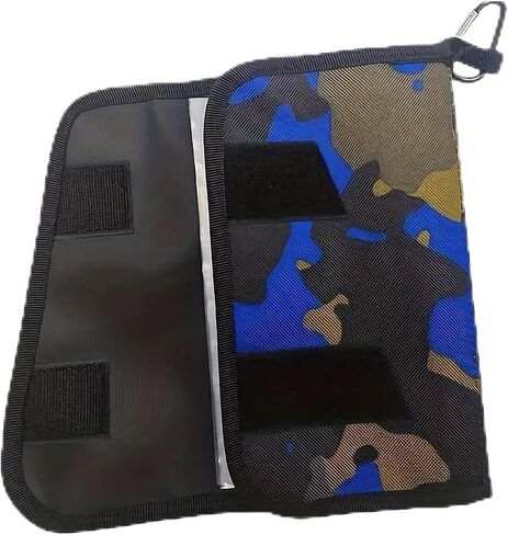 1pc Premium Soft Bait Storage Bag -Waterproof Fishing Lure Organizer, Lightweight Portable with Detachable Clear Sleeves Zippered Pockets for Easy Access (Camouflage-Green) in Kuwait