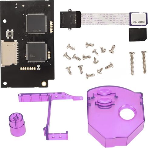 Septpenta Replacement Optical Drive Simulation Board with 64GB Memory Card, GDEMU V5.15B Replacing The Memory Card Holder, Mount Kit for Dreamcast VA1(Purple) in Saudi Arabia
