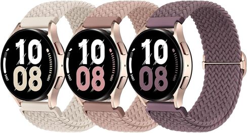 نطاقات ساعة 20 مم متوافقة مع Samsung Galaxy Watch 7 Fe 6 5 4 44mm 44mm ، Galaxy Watch 6 4 Classic ، Galaxy Watch 5Pro ، Galaxy Watch 3 41mm ، Galaxy Active2 ، 3Pack Stretchy Watch Straps للنساء والرجال in Kuwait