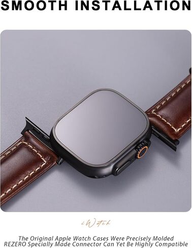 REZERO WATTER حزام موصلات لـ Apple Watch ، محولات 316L من الفولاذ المقاوم للصدأ الملحقات Apple Band قابلة للاستبدال لسلسلة IWATCH 10/9/8/6/5/4/4/SE ، Ultra 2/1 ، 40/41/42/44/45/46/49mmmm in Kuwait