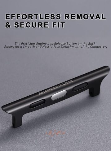 REZERO WATTER حزام موصلات لـ Apple Watch ، محولات 316L من الفولاذ المقاوم للصدأ الملحقات Apple Band قابلة للاستبدال لسلسلة IWATCH 10/9/8/6/5/4/4/SE ، Ultra 2/1 ، 40/41/42/44/45/46/49mmmm in Kuwait