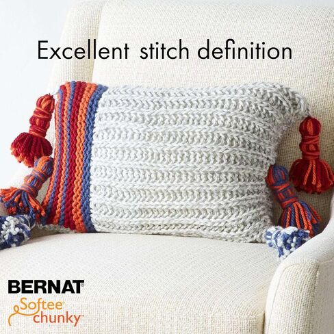 Bernat Softee Chunky Yarn Super Bulky #6, Denim Ombre, 3 Skeins in Saudi Arabia