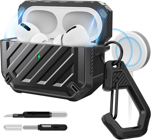 Clean Clean Pen & Carabiner (Unicorn Beetle Mag) لـ AirPods Pro 2nd/1st Generation مع Clean Pen & Carabiner (Unicorn Beetle Mag) ، in Kuwait
