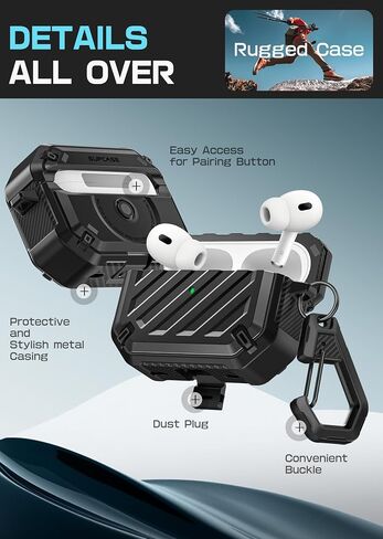 Clean Clean Pen & Carabiner (Unicorn Beetle Mag) لـ AirPods Pro 2nd/1st Generation مع Clean Pen & Carabiner (Unicorn Beetle Mag) ، in Kuwait