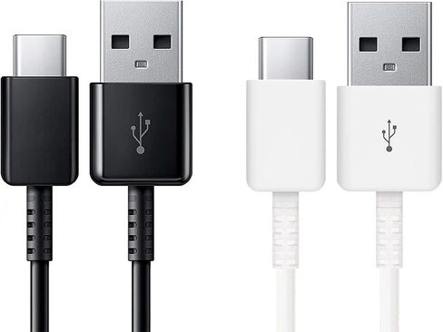 Short 8inch (2xPack) USB Type-C Cable Compatible with Your Streaming Sticks, Rii, Nintendo Switch, SNES, NES Classic Also Fast Quick Charges Plus Data Transfer! (White) in Saudi Arabia