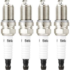 Spark Plugs PFR6Q BKR6EIX 101000063A Automotive Replacement Iridium Spark Plug Set of 4 Compatible with Audi TT A4 QUATTRO Volkswagen Beetle Cabrio Golf Jetta Passat