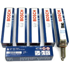 BOSCH 6 Piece Spark Plug Set - 0242140521, ZR6SII3320, 7430