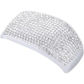 1797 for Toyota RAV4 Accessories Highlander Venza Bling Gear Shift Knob Cover Shifter Lever Cap Car Interior Trim Silver Crystals