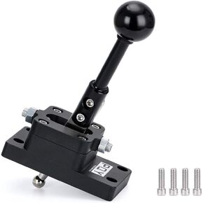 T56 6-Speed Short Throw Shifter w/Base Shift Knob Billet Compatible with 93-02 Camaro/Firebird F-Body LS1 Black